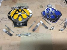 CLASSIC AA CAR BADGE AND RAC BADGE SERIAL NUMBER COLLECTABLE