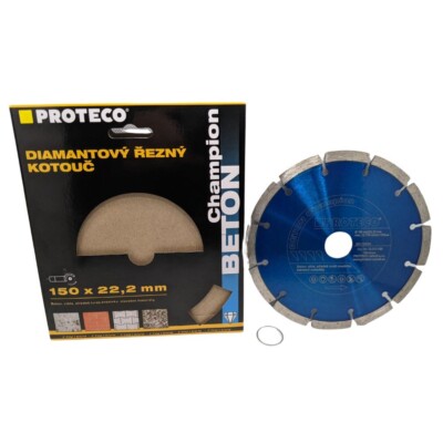 PROTECO 150 mm 6 Zoll Diamant Segment Trennscheibe Scheibe Stein Ziegel Mauerwerk TSCHECHISCH