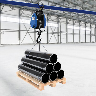 1500W Power Electric Hoist 500kg Heavy-Duty Electric Hoist Wired Remote Control