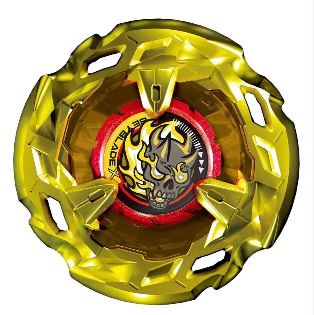 BEYBLADE X BX-00 ゴールドトレイン4-60F TAKARA TOMY Beyblade X BX-00 Hell's Size 4-60T Metal Coat Gold ver