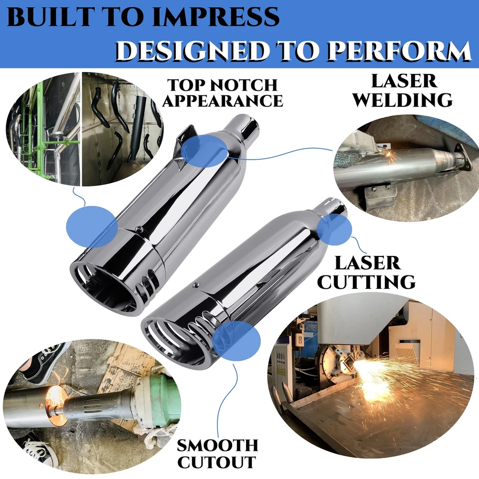 Tubos gorditos de 4,0"" para escape Indian Scout mejora estruendosa Foto 3 de 4