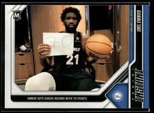 2023-24 Panini Instant Joel Embiid 70 POINTS 1/483 SP 76ers #266 (MILESTONE) 🔥