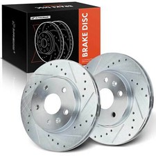 A-Premium Front Drilled Brake Rotors for Chevrolet Malibu Buick LaCrosse Regal