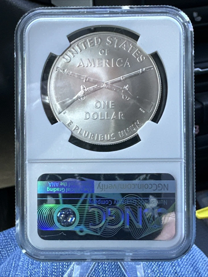 2012 W Infantry Commemorative Silver $1 PCGS MS69 - Image 2 of 2
