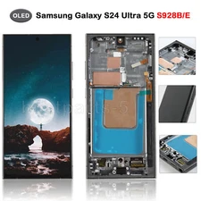 For Samsung Galaxy S24 Ultra 5G S928B/E OLED Display Screen Assembly Black Frame