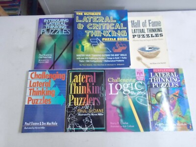 7 PAUL SLOANE PLUS LOGIC PUZZLES LATERAL THINKING CHALLENGING INTRIGUING ULTIMAT