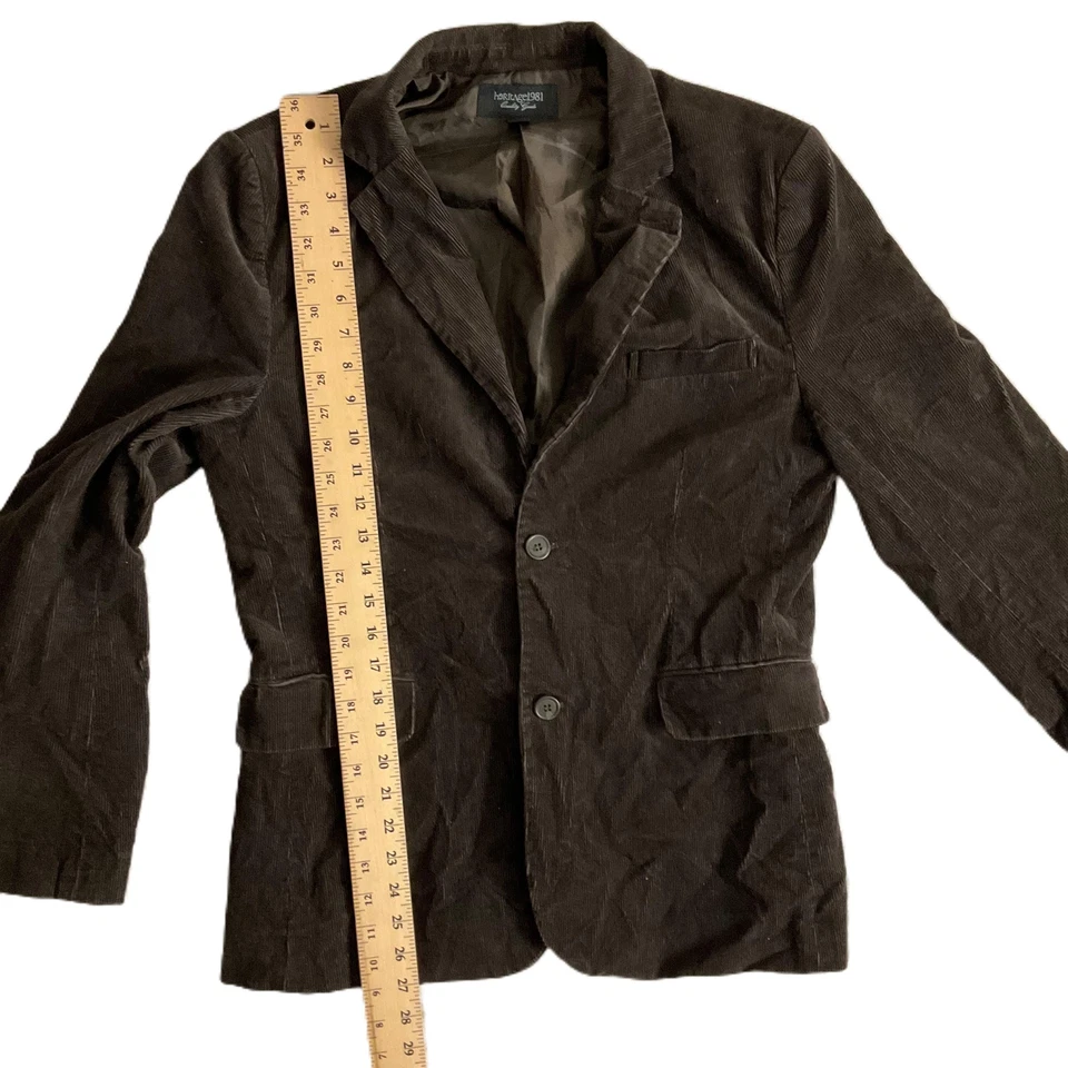 Heritage 1981 Brown Corduroy 2 Button Blazer Jacket Medium - Image 4 of 4
