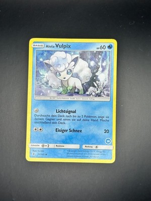 Alolan Vulpix 21/145 Common Guardians Rising Pokemon Lightly Played Deutsch