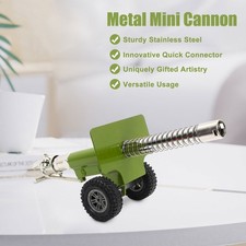 Mini Cannon Model Stainless Steel Alloy Firecracker Artillery Cannon with Wheels