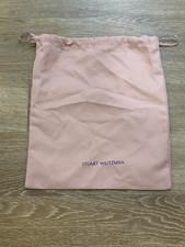 Stuart Weitzman Pink Drawstring Dust Bag Pouch Storage Travel Shoe Handbag