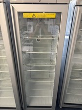Gram KG410RGC6W Tall Glass Fronted Door Commercial Fridge on Wheels.  SKU:- 4758