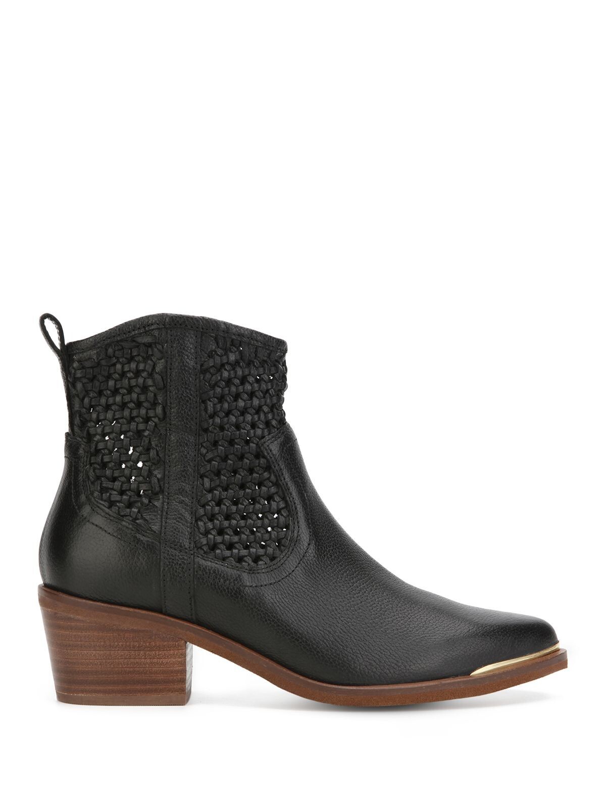 KENNETH COLE NEW YORK Womens Black Western Arlo Almond Leather Booties 6 M 10090₽