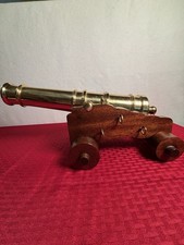 Extra Large Non Black Powder Brass Naval Cannon Decorative Display