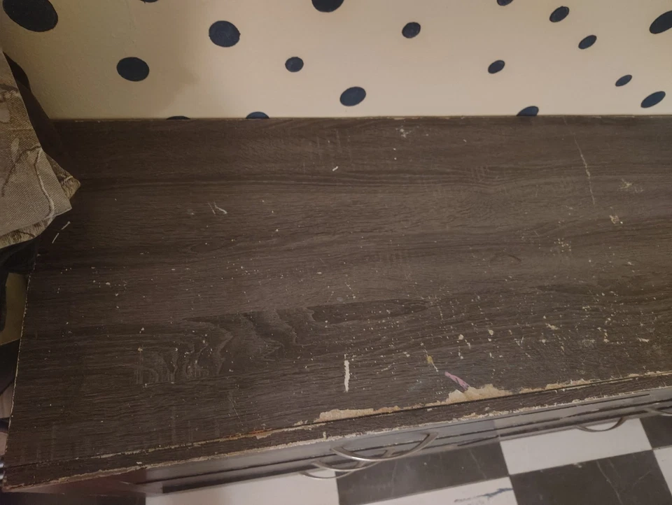 Классический винтажный серый деревянный ящик.  Сделано в Мексике - Изображение 3 из 4