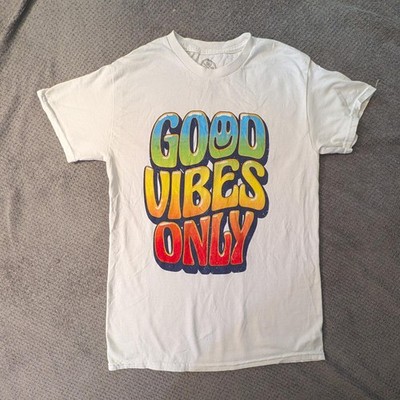 DPM Good Vibes Only Graphic T-Shirt White Size S