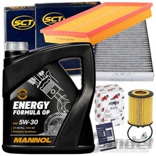 FILTERSET SATZ+MANNOL 5W30 ÖL passend für OPEL CORSA C COMBO+TIGRA 58-90 PS