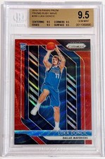 2018 Prizm #280 Luka Doncic Ruby Wave Prizm Rookie RC BGS 9.5 Gem Mint