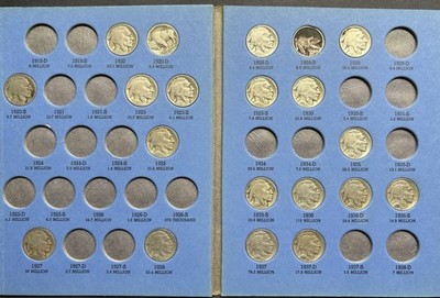 20 Buffalo Nickels In Whitman Folder!