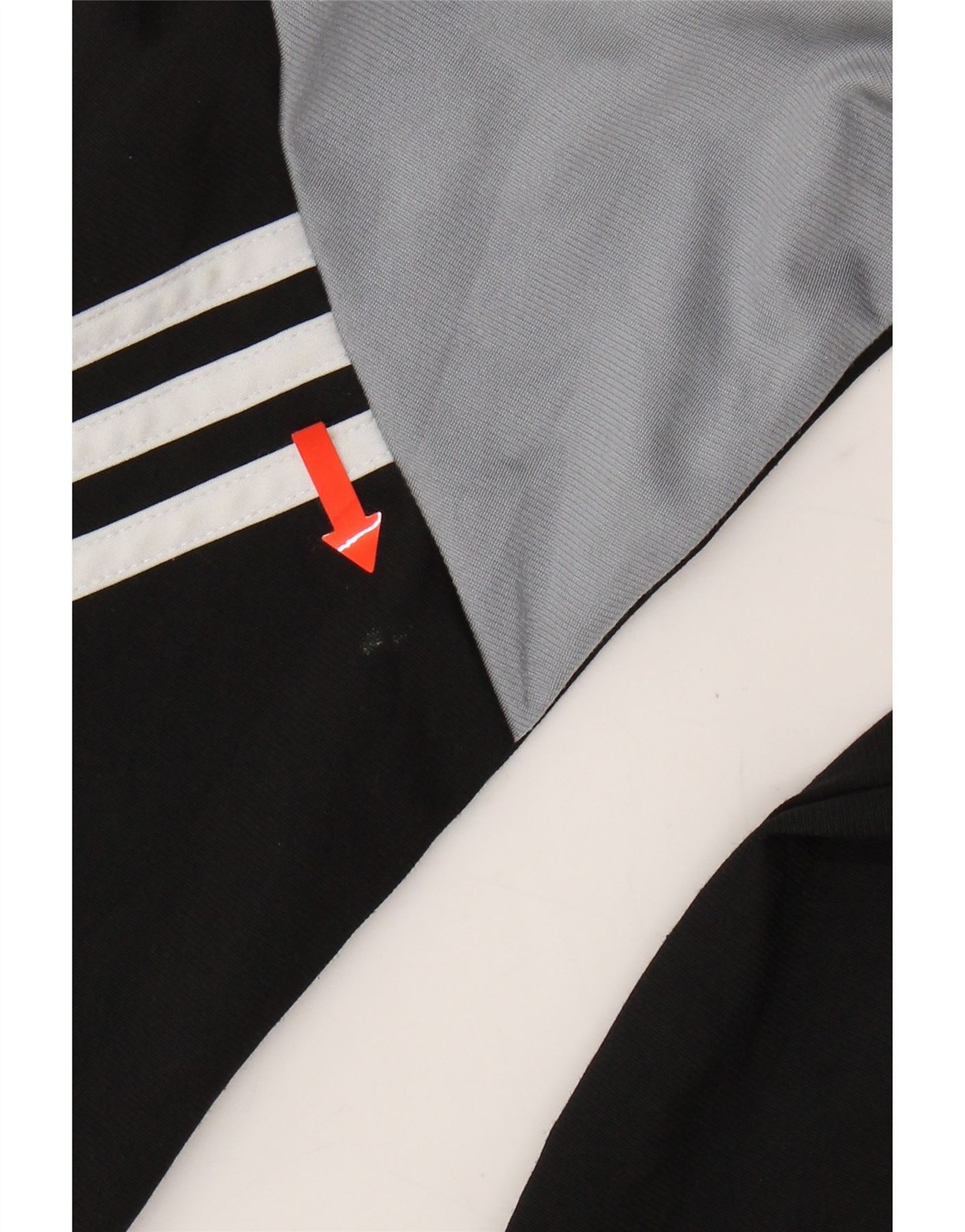 ADIDAS Mens Tracksuit Top Jacket XS Black Colourblock Polyester BW03 thumbnail 3