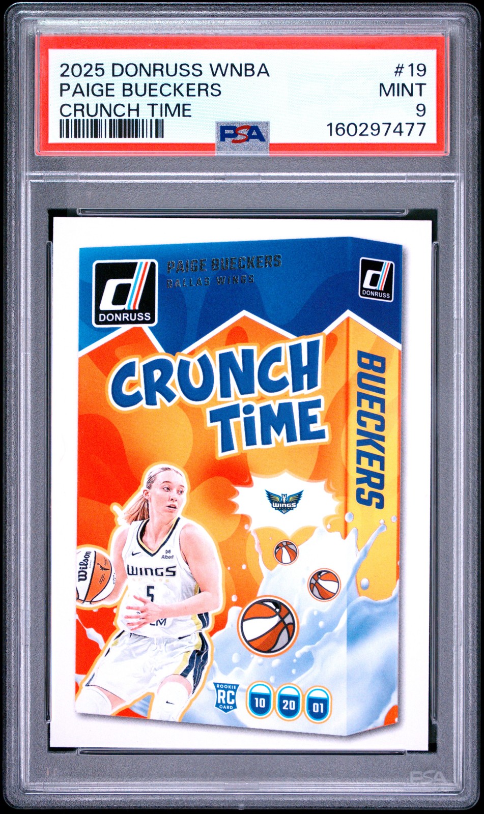 2025 PANINI DONRUSS WNBA CRUNCH TIME #19 PAIGE BUECKERS PSA 9