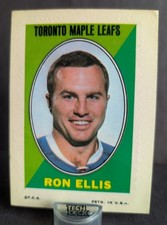 1970-71 Topps Ron Ellis Toronto Maple Leafs Legend Sticker Insert