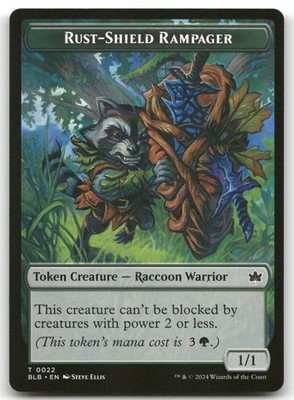 Rust-Shield Rampager Token #22 (NM) Bloomburrow BLB Magic MTG
