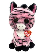 Ty Beanie Boos - Zoey the Zebra, Medium 9" , Glitter Eyes, MWMT Stuffed Animal