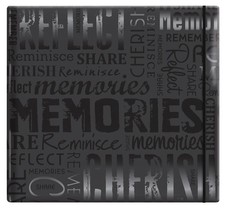 Embossed Gloss Expressions 12.5x13.2 Inch Scrapbook Embossed with Memories, B...