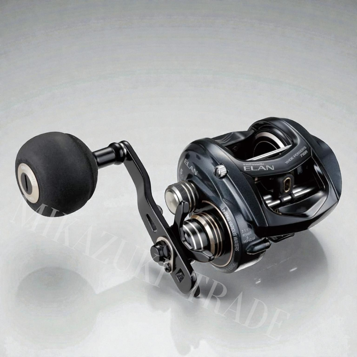 Tailwalk Elan Wide Power II 71BR Right Hand Fishing Bait Reel 12kg Drag PE3‑220m