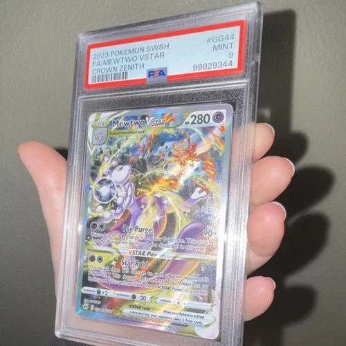 Pokémon Mewtwo VSTAR GG44 Crown Zenith Galarian Gallery Holo PSA 9 Ultra Rare