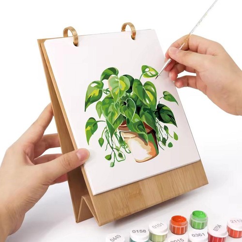 2026 New Desk Calendar DIY Hand Drawn Digital Oil Painting Creative Ornaments - Picture 4 of 31