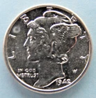 1942-P Mercury Dime Full Bands - Lustrous - BU GEM - High MS Grade
