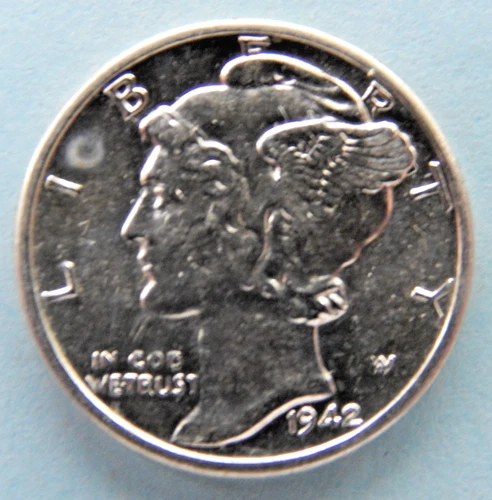 1942-P Mercury Dime Full Bands - Lustrous - BU GEM - High MS Grade