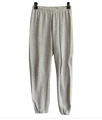 PERFECT WHITE TEE Light Gray Heather JOHNNY SWEATPANTS JOGGERS PANTS Made/Usa XS