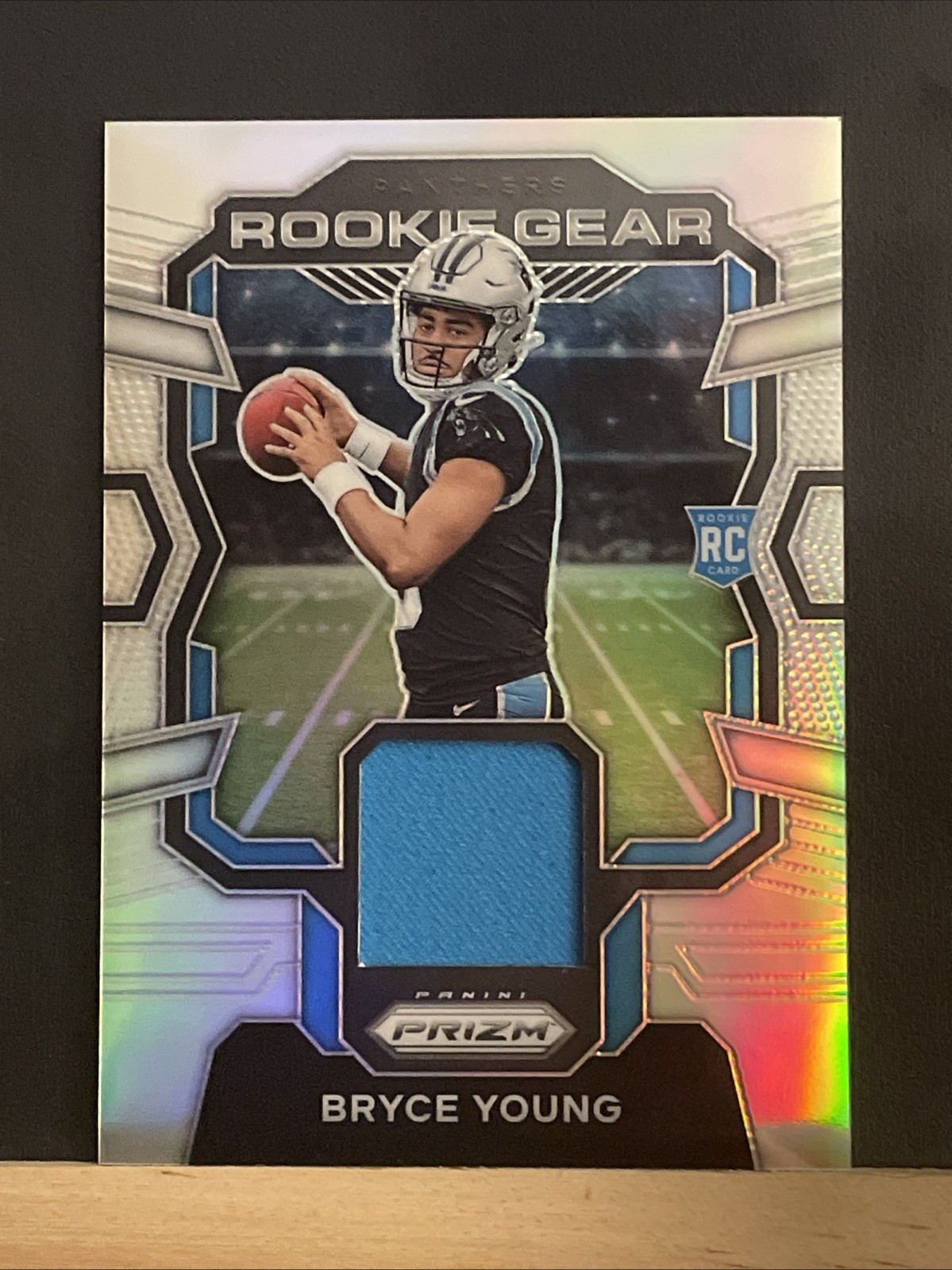 2023 Prizm Football Bryce Young Silver Rookie Gear Patch