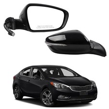 Right Passenger Side Mirror Compatible with 2013 2014 2015 Right-6pin Black