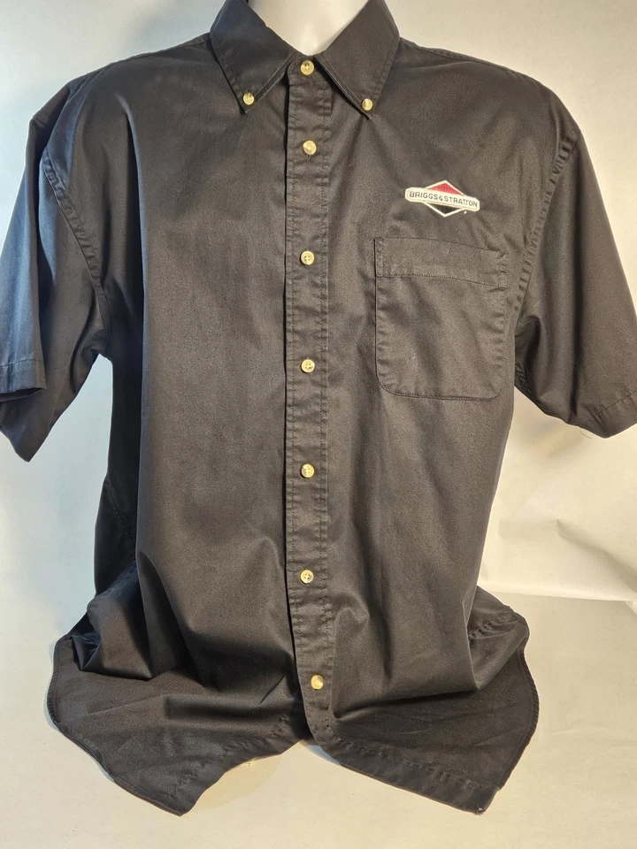 Briggs & Stratton Devon & Jones 5 Star Performance Black Button Up Size Large - Image 2 of 4