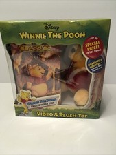 Vintage Disney Winnie The Pooh Video  POOH Plush Toy  VHS Video SEALED NEW