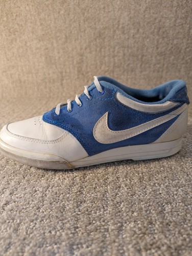 Vintage 80er Nike Swoosh X Bowlingschuhe Damengröße 8 blau weiß - Bild 3 von 16