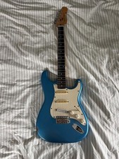 1980s Korean squier strat electric guitar with Upgrades (hotrails, tuners etc)