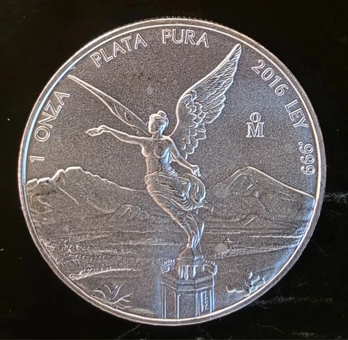 2016 Libertad Mexico Mint Plata Pura Rare Vtg  Bullion-0.999 Silver 1 Oz Coin