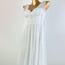 sachin and babi light blue dress Women's White Chiffon Dresses