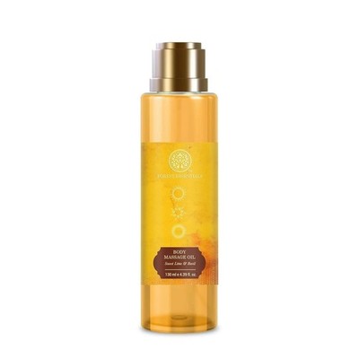 Forest Essentials Körpermassageöl mit süßer Limette, Basilikum 130 ml
