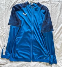 PUMA Blue DRYCELL Soccer/Track Training Jacket FULL ZIP Men's M/Medium 06311