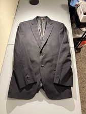 Banana Republic Blazer 38R Black Wool Modern Fit Cerruti Fabric Sport Coat Mens