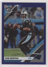 2019 Panini Donruss Optic Purple Prizm 41/50 Cam Newton #15 7b5