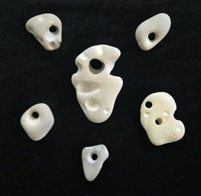 Hag Stone, Fairy Stone, Hex Stone, Naturally Formed, Beach Rock with Hole, Lot 