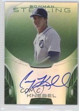 2013 Bowman Sterling Prospect Green Refractor 99/125 Corey Knebel Auto 2x6
