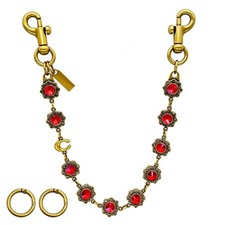 Bag Charms Chain Purse Charms Bag Charm Chain, flower-shaped fashionable wome...