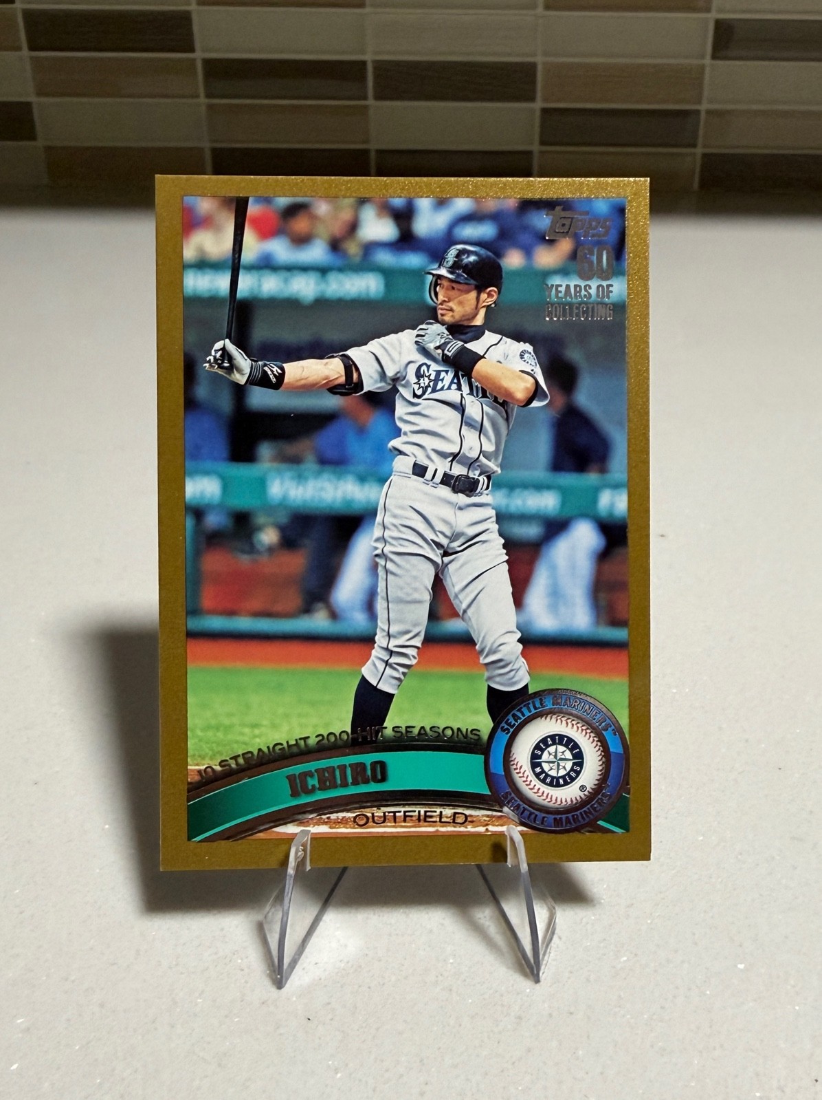 2011 Topps - Season Highlights Checklist Ichiro Suzuki #385 Gold /2011 Mariners